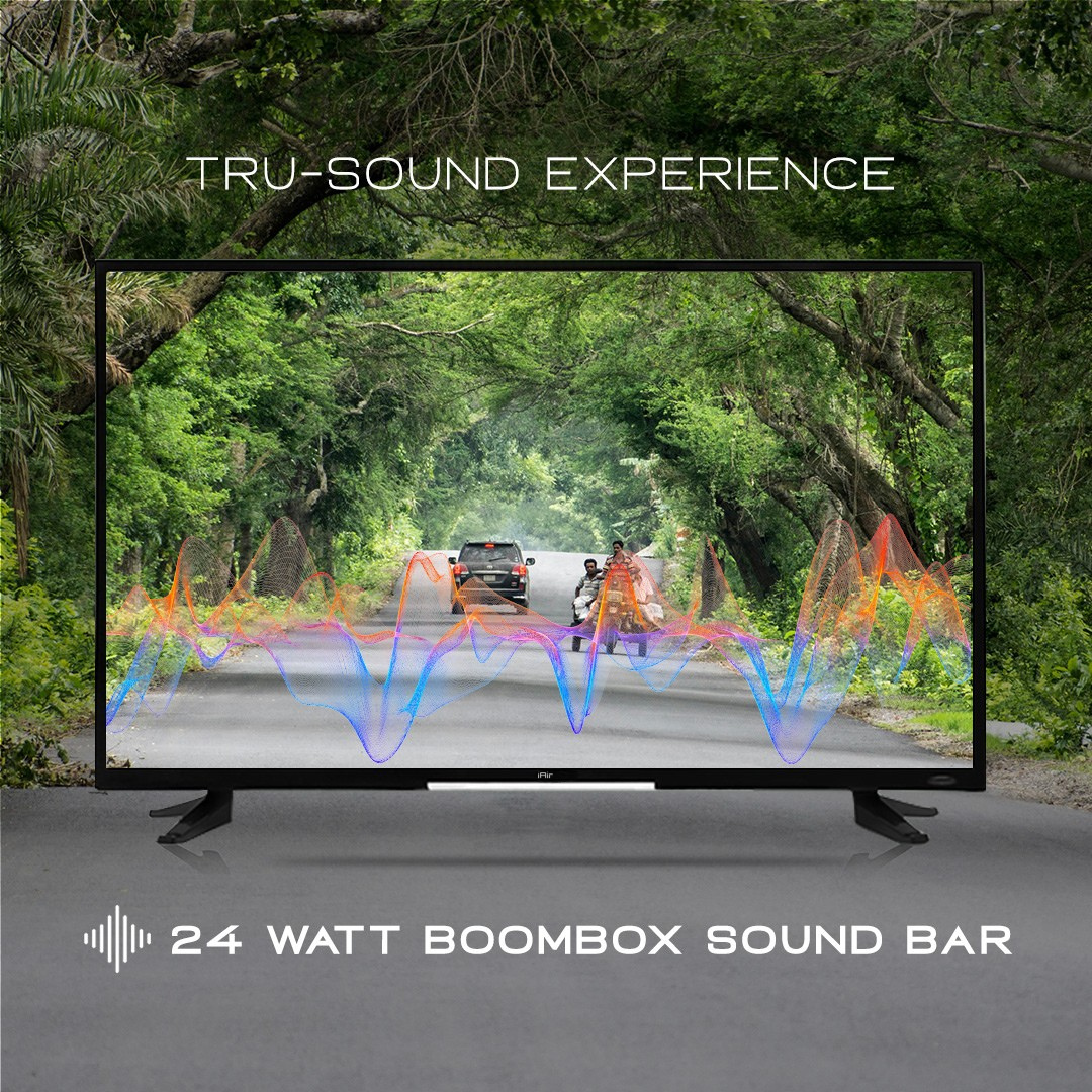 iAir 43 Inch Smart LED TV – Full HD Android TV with Voice Remote, Wi-Fi & Apps