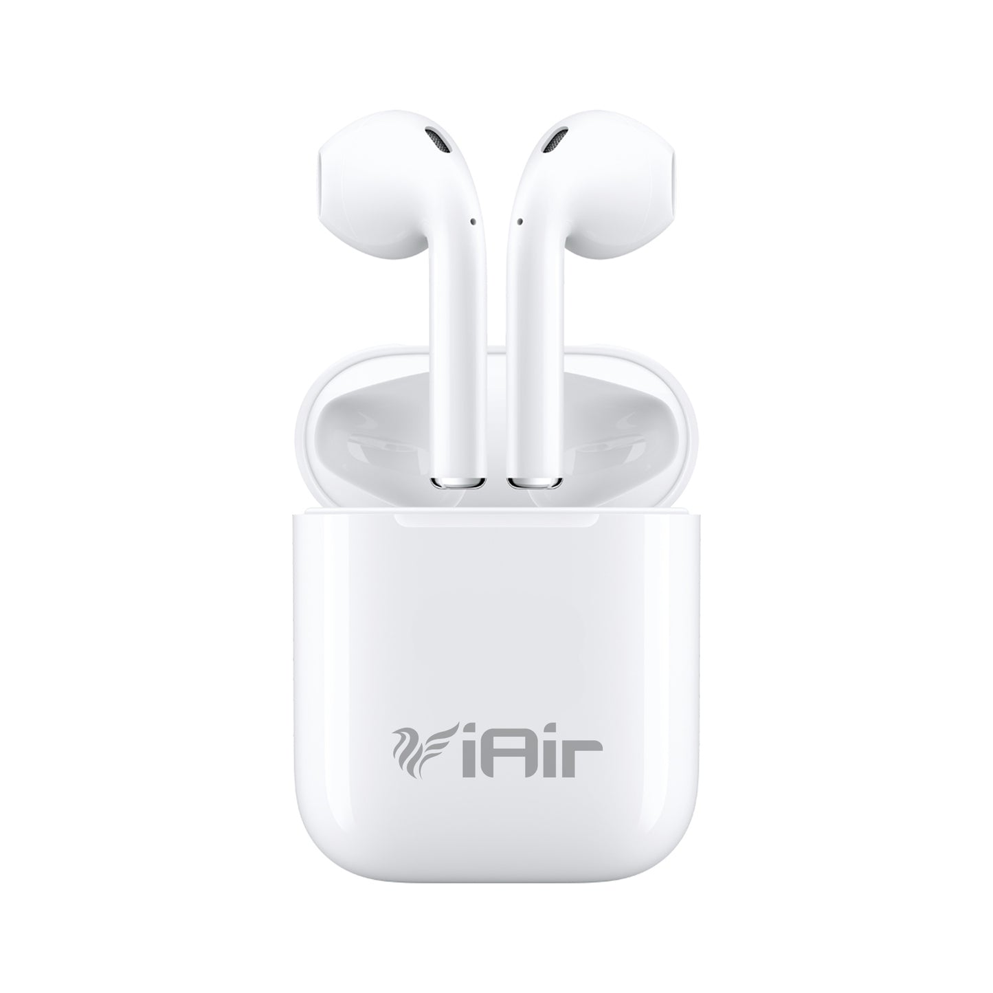 iAir B19 White Wireless Earbuds with Touch Control, Audio, Superior Design Bluetooth Headset (White, True Wireless)