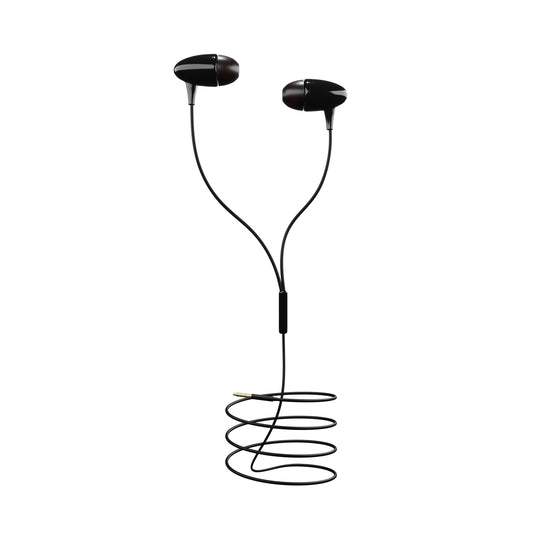 iAir Glow in-Ear Wired Earphones with Mic, 3.5mm Audio Jack, 10mm Drivers, Phone/Tablet Compatible Powerful bass and Clear Sound, Clear Calling, Non Stop Music, Non Stop Gaming Stylish (Z Black)