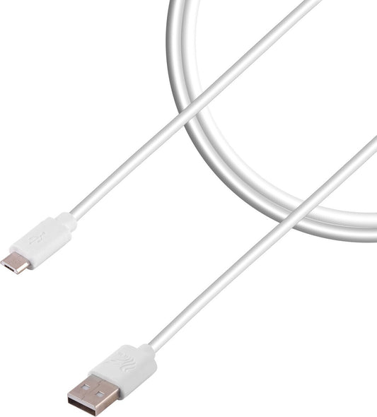 iAir Micro USB Cable 1.2 m D2 2A, USB2.0, 4mm Thick High Strength Copper Core Material Cable for Fast Charging and Sync Data Transfer  (Compatible with Android Phones, Bluetooth Devices, Compatible with All Phones With Micro USB Port, White, One Cable)