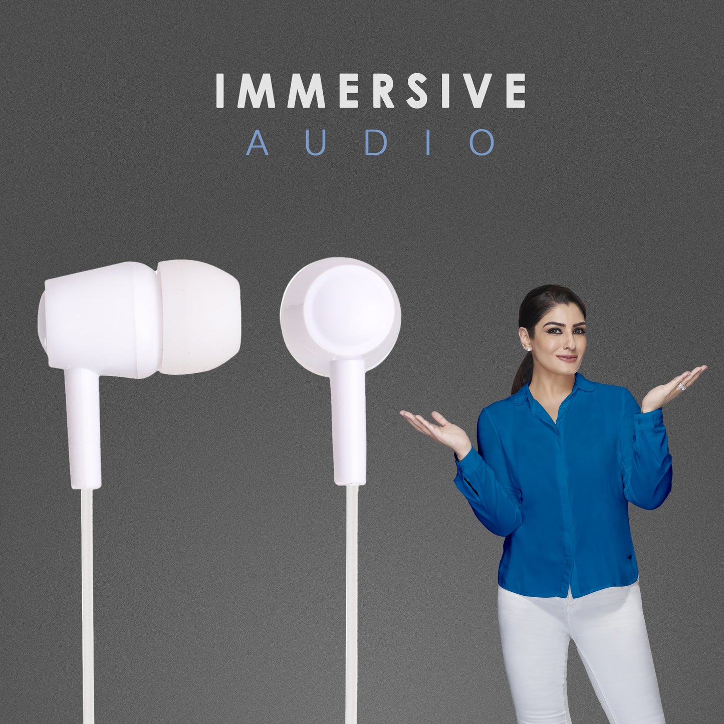 iAir H8 in Ear Wired Earphones with Mic, 3.5mm Audio Jack, 10mm Drivers, Phone/Tablet Compatible Powerful bass and Clear Sound, Clear Calling,Nonstop Gaming, Non Stop Music, Stylish