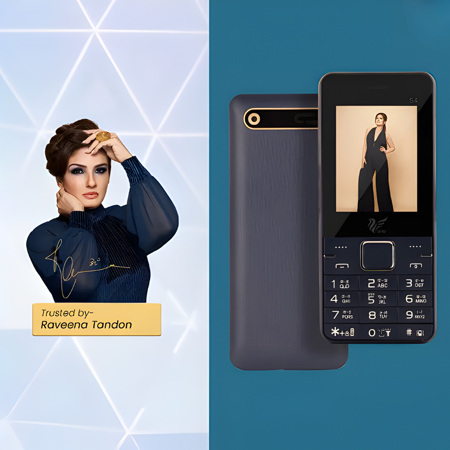 IAIR S4-Blue Basic Feature Dual Sim Mobile Phone with 2800mAh Battery, 2.4 inch Display Screen, 0.8 mp Camera with Big LED Torch