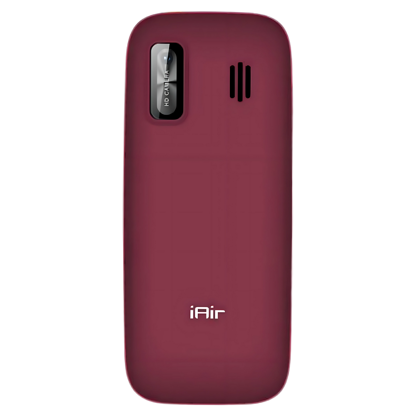 IAIR D40 PRO-Dark Red Keypad Mobile Phone with Wired Earphone | Dual Sim|1.8 Inch Big Display| FM Radio