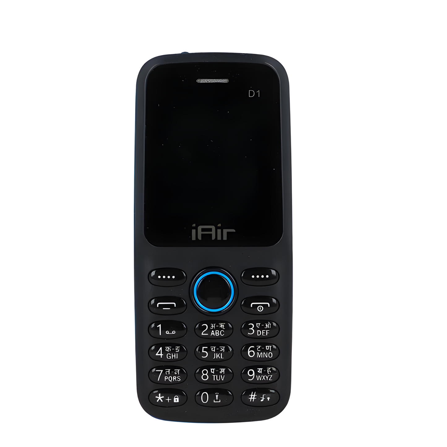 IAIR D1-Black 1.8 Inch Huge Display Keypad Mobile Phone with Expandable Storage Upto 32GB