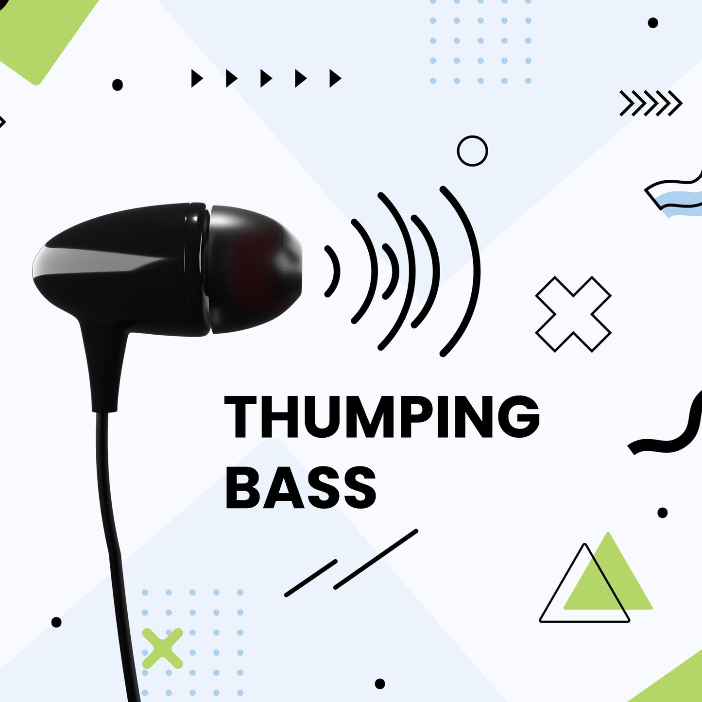 iAir Glow in-Ear Wired Earphones with Mic, 3.5mm Audio Jack, 10mm Drivers, Phone/Tablet Compatible Powerful bass and Clear Sound, Clear Calling, Non Stop Music, Non Stop Gaming Stylish (Z Black)