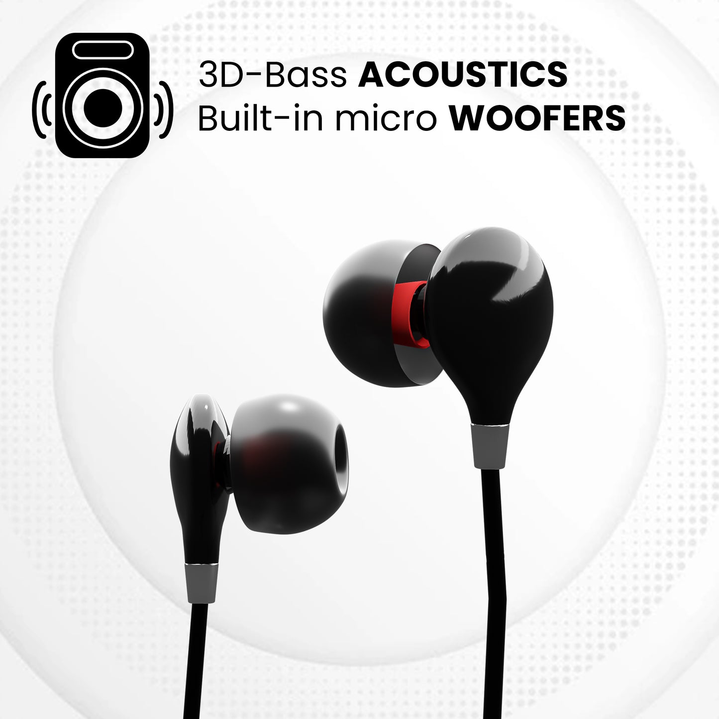 iAir Curve X Bluetooth Headset Audio, Long Battery Life, Low Latency Gaming, Comfortable Fit - Made in India