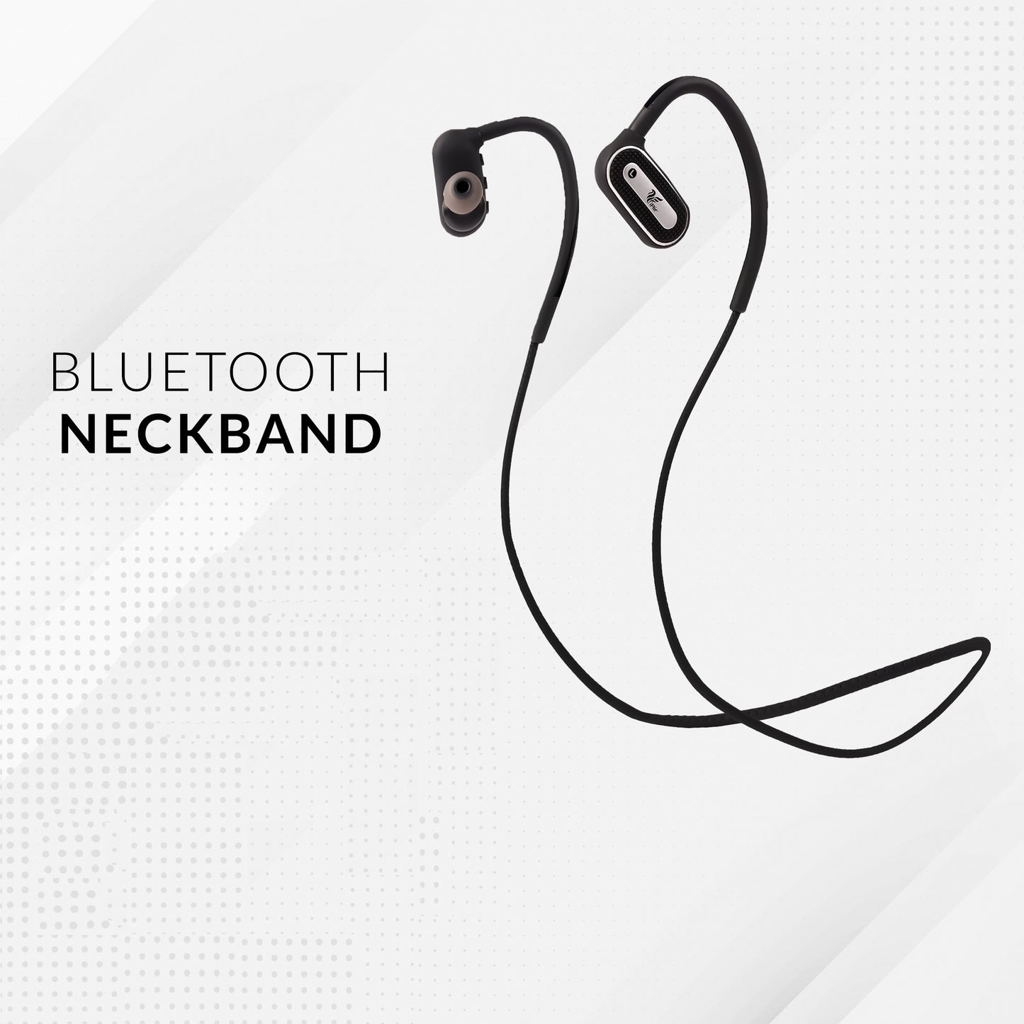 iAir B15 25 Hours Playtime | Dual Pairing | Crystal Clear Sound | Heavy Bass l Bluetooth Headset (Black & Silver)