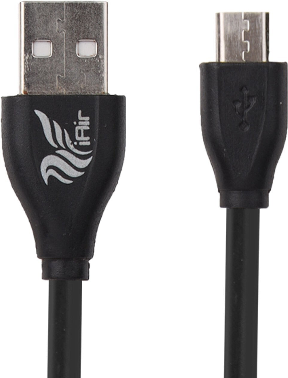 iAir Micro USB Cable 1 m I15, 2.4A, USB2.0, Charge & Sync Cable, Fast Charging, Data Transfer Upto 400 MB/s (Compatible with Android Phones, Bluetooth Devices, Compatible with All Phones With Micro USB Port, Black, One Cable)