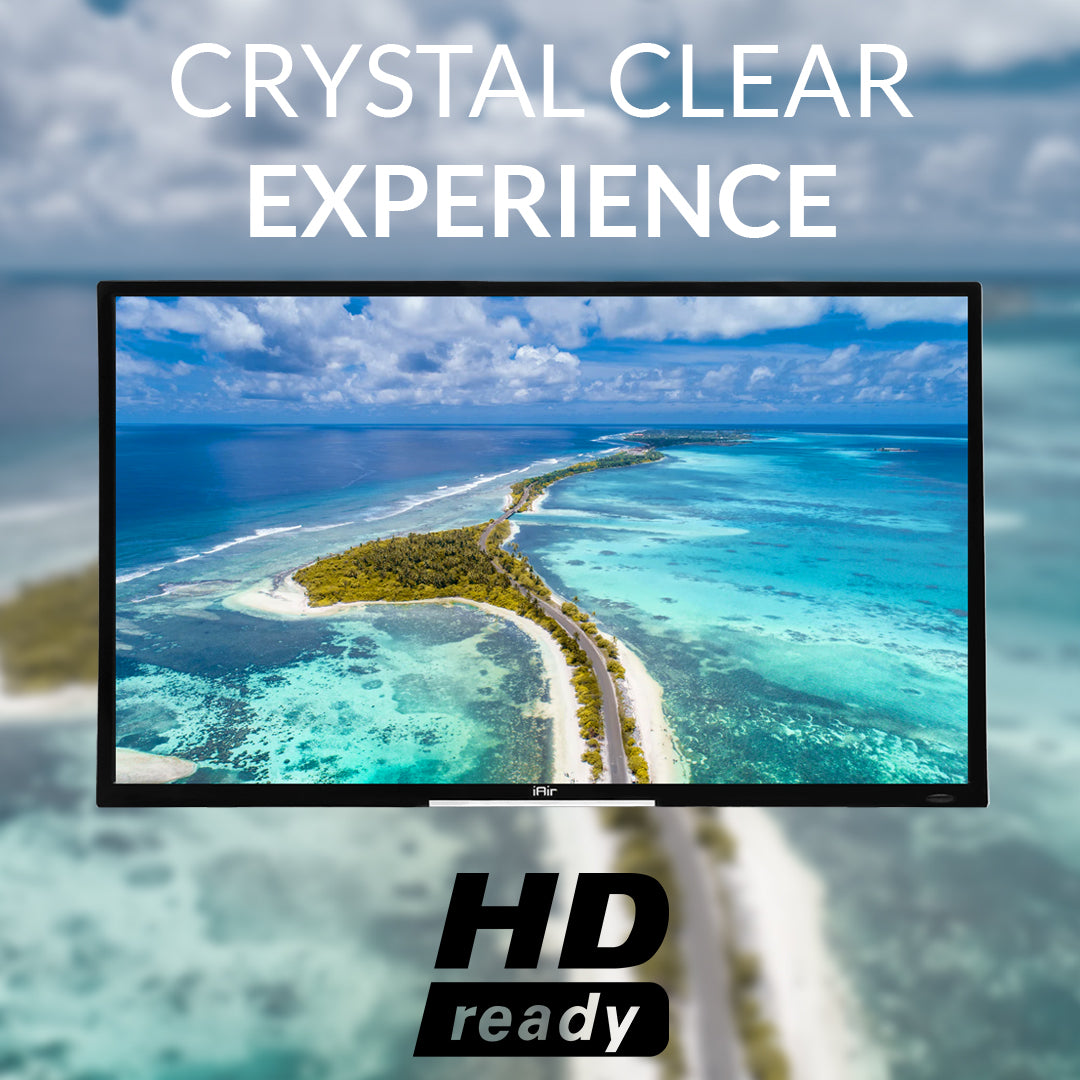 iAir 109 CM (43 Inches) Sleek and Premium Design Eco Smart HD Ready LED TV, (2024 Model)