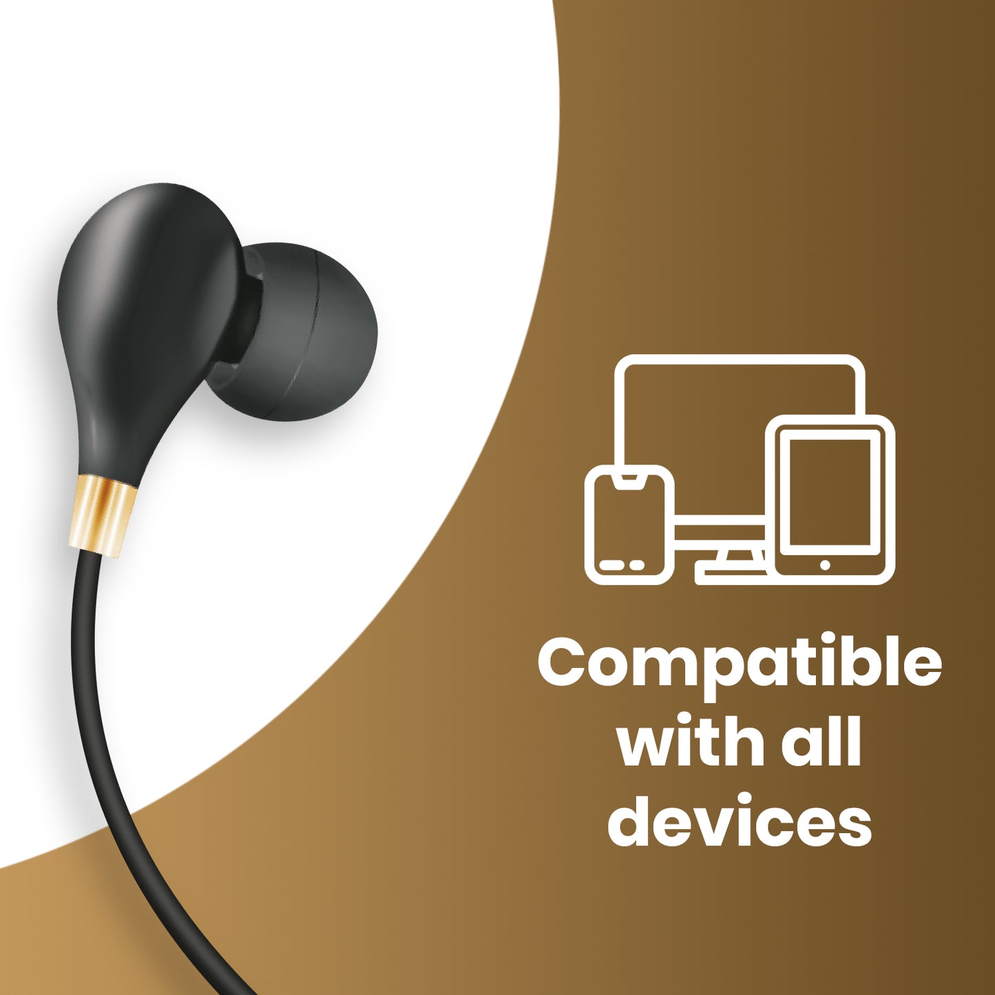 iAir S9 Beats, in Ear Wired Earphones with Mic, 3.5mm Audio Jack, 10mm Drivers, Phone/Tablet Compatible Powerful bass and Clear Sound, Clear Calling, Non Stop Music, Stylish (Black)