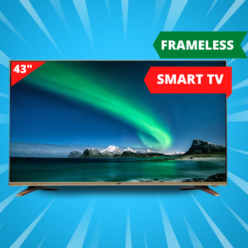iAir - Golden Frame 43 Inch HD Ready Smart LED TV with Android OS