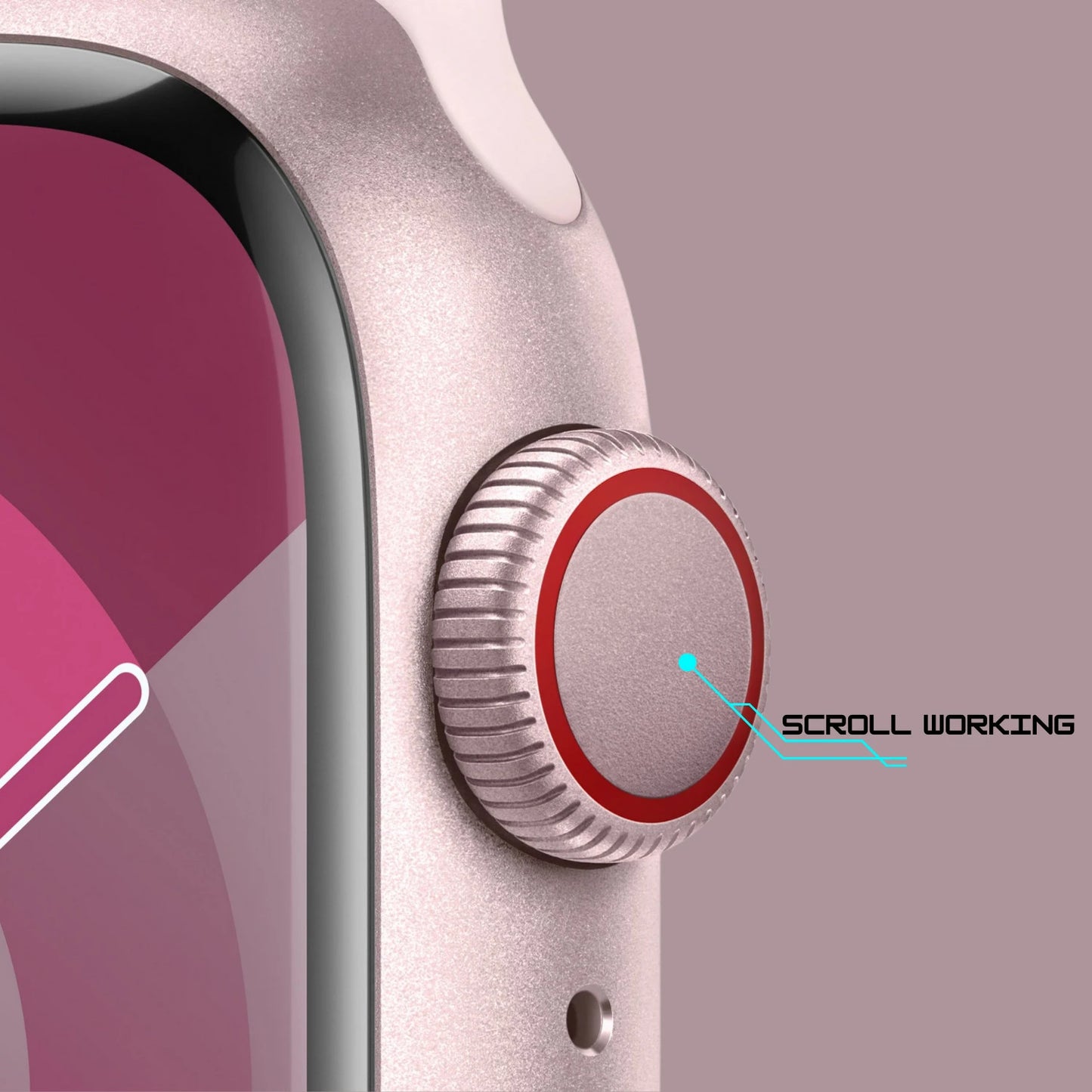 IAIR W5Ultra | 2.19Inch Super AMOLED Display | Bluetooth Calling | Multi Sport Mode | Smartwatch (Pink Strap, Standard)
