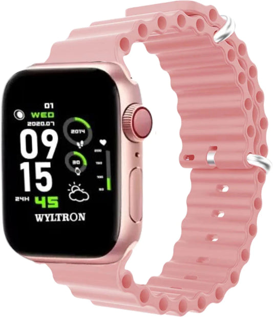 IAIR W5Ultra | 2.19Inch Super AMOLED Display | Bluetooth Calling | Multi Sport Mode | Smartwatch  (Pink Strap, Standard)