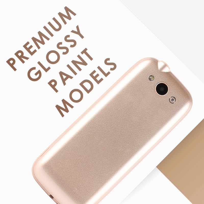iAir S12 - Rose Gold Multimedia Feature Keypad Mobile Basic Bar Phone with Dual SIM, Rear Camera, Big Battery, Music Player, FM, Bluetooth, Support Multi Language, 3.5mm Audio Jack, Champagne