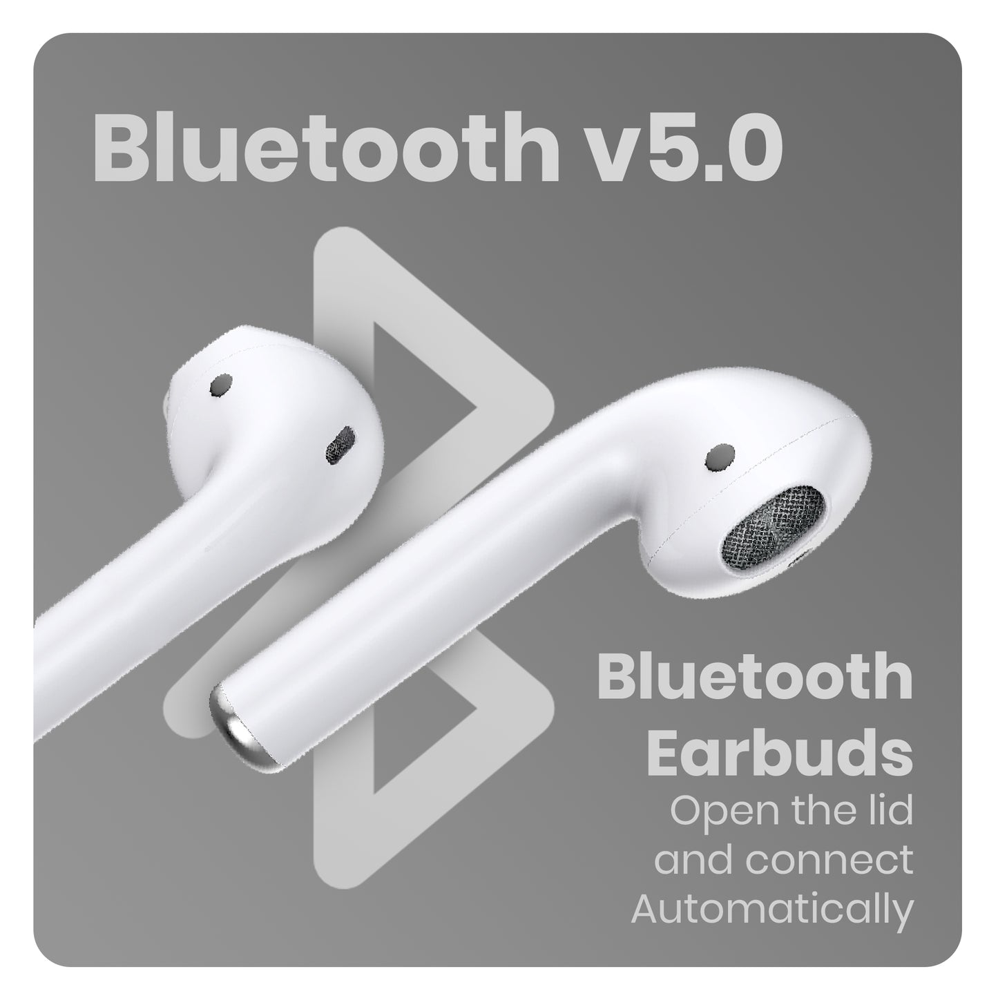 iAir B19 White Wireless Earbuds with Touch Control, Audio, Superior Design Bluetooth Headset (White, True Wireless)