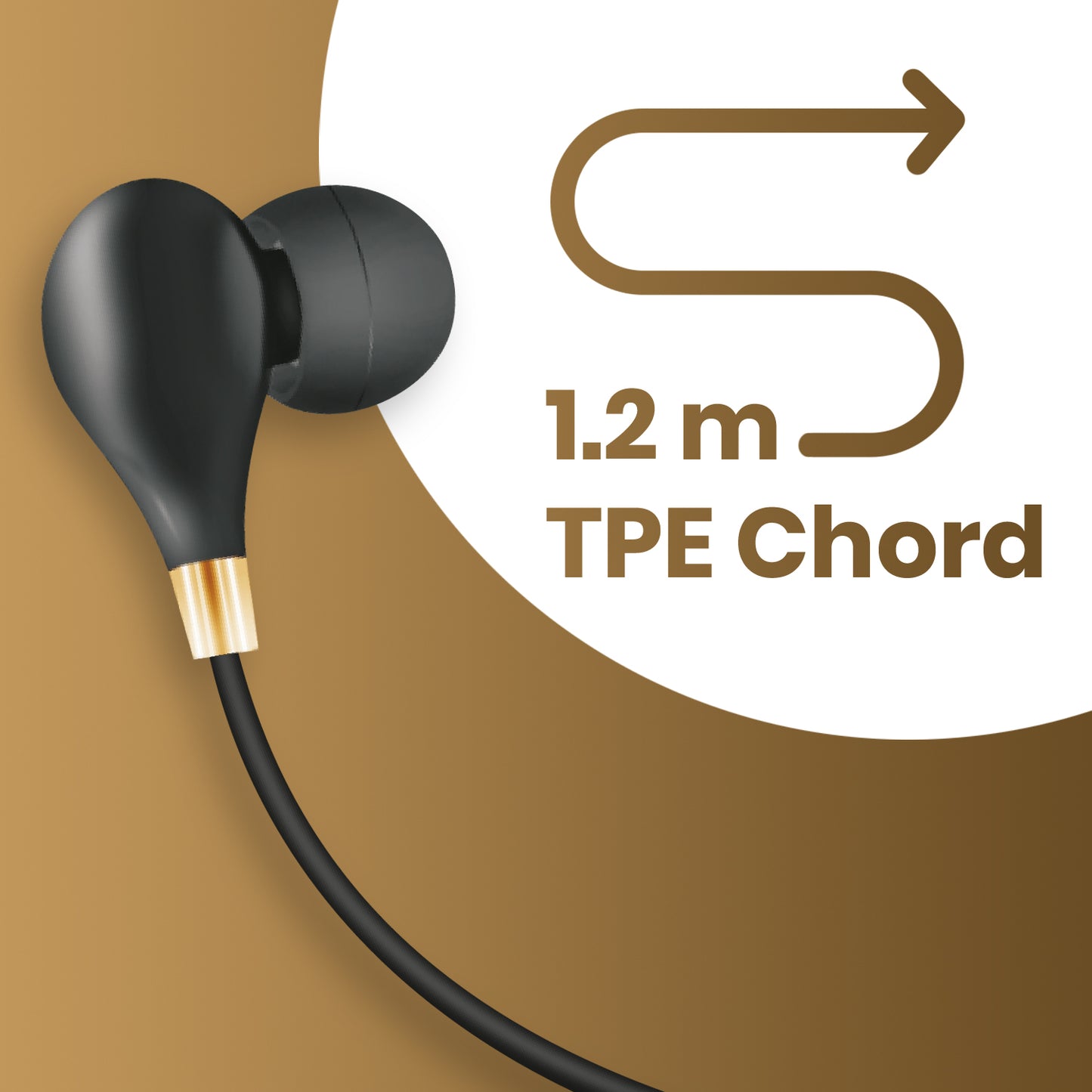 iAir S9 Beats, in Ear Wired Earphones with Mic, 3.5mm Audio Jack, 10mm Drivers, Phone/Tablet Compatible Powerful bass and Clear Sound, Clear Calling, Non Stop Music, Stylish (Black)