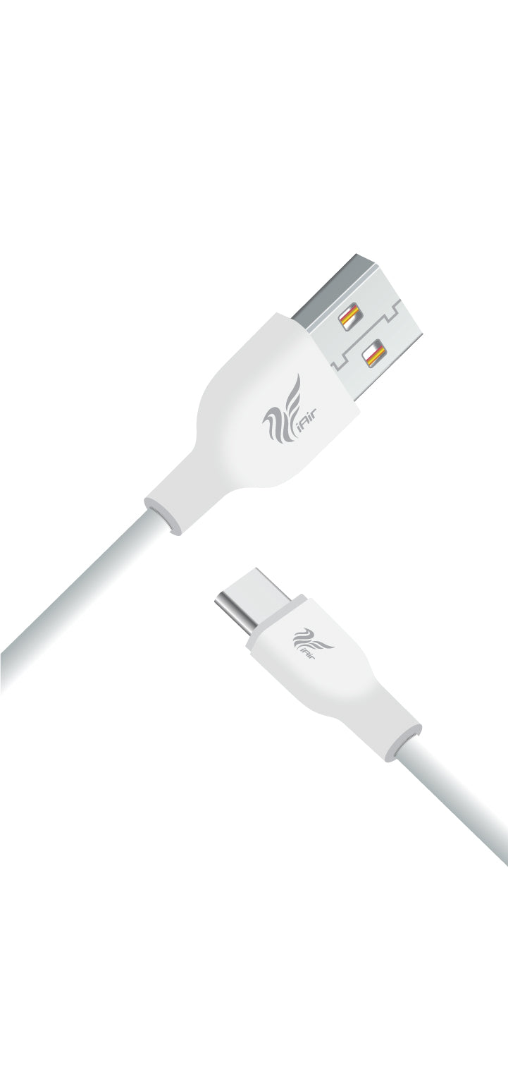 iAir D23 USB Data Cable: High-Quality Copper Wire, Fast Charging & Sync, Stretch-Resistant, Made in India - Compatible with Mobile, Tablet, TV, and More!