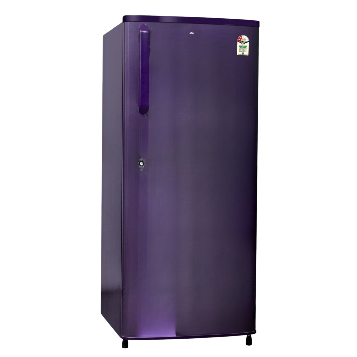 iAir R6 190L 2 Star Refrigerator ā LED Light, Toughened Glass Shelves, Dual Color.