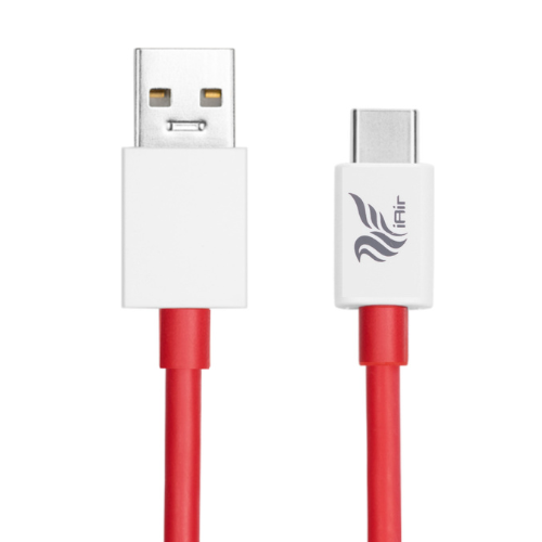 iAir D20 Ultra | 120W USB To Type C Cable | Fast Charging | Fast Data Sync | 1 m USB Type C Cable  (Compatible with OPPO/REALME/ONEPLUS, VOOC/DASH/WARP/DART/SUPERVOOC, Red)