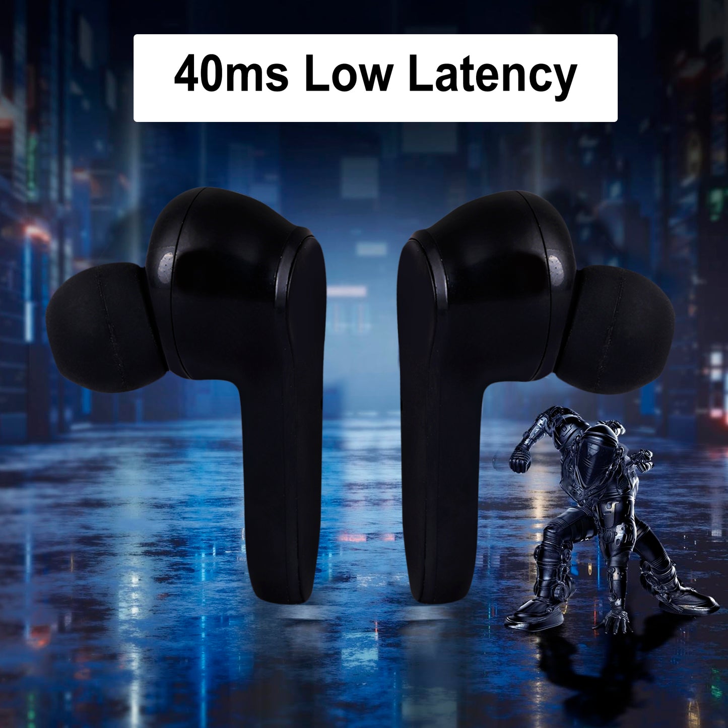 iAir B19 Pro 24Hours Playtime | 40ms Low Latency | Heavy Bass Drivers | Type C | Bluetooth Gaming