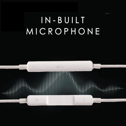 IAIR H15 3.5mm Stereo Wired in-Ear Earphones with Mic, Volume Control, Bass Boosted, Clear Audio, Multifunction Button, Stylish Eartips, 1.2 Meter Durable Cable, Lightweight Design - White