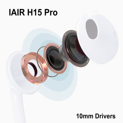 iAir H15 Pro | Type C Handsfree | Microphone and Volume Buttons | All Smart Phones | Wired Type C Earphone (White)