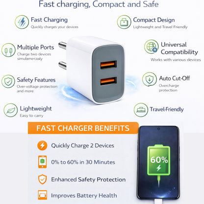 C8 Pro Mobile Charger with Cable