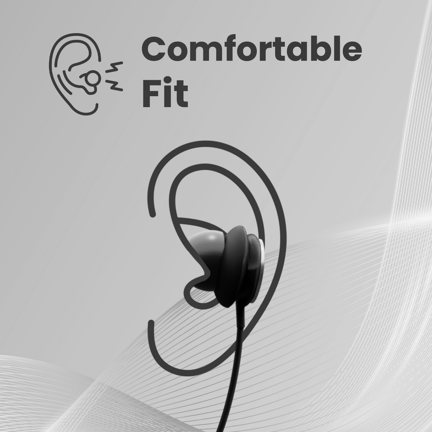 IAIR S8Max in-Ear Wired Earphone with Mic, 3.5mm Audio Jack, Enhanced bass with Dynamic Style, Soft Silivon Ear Tips Compatible with All Devices