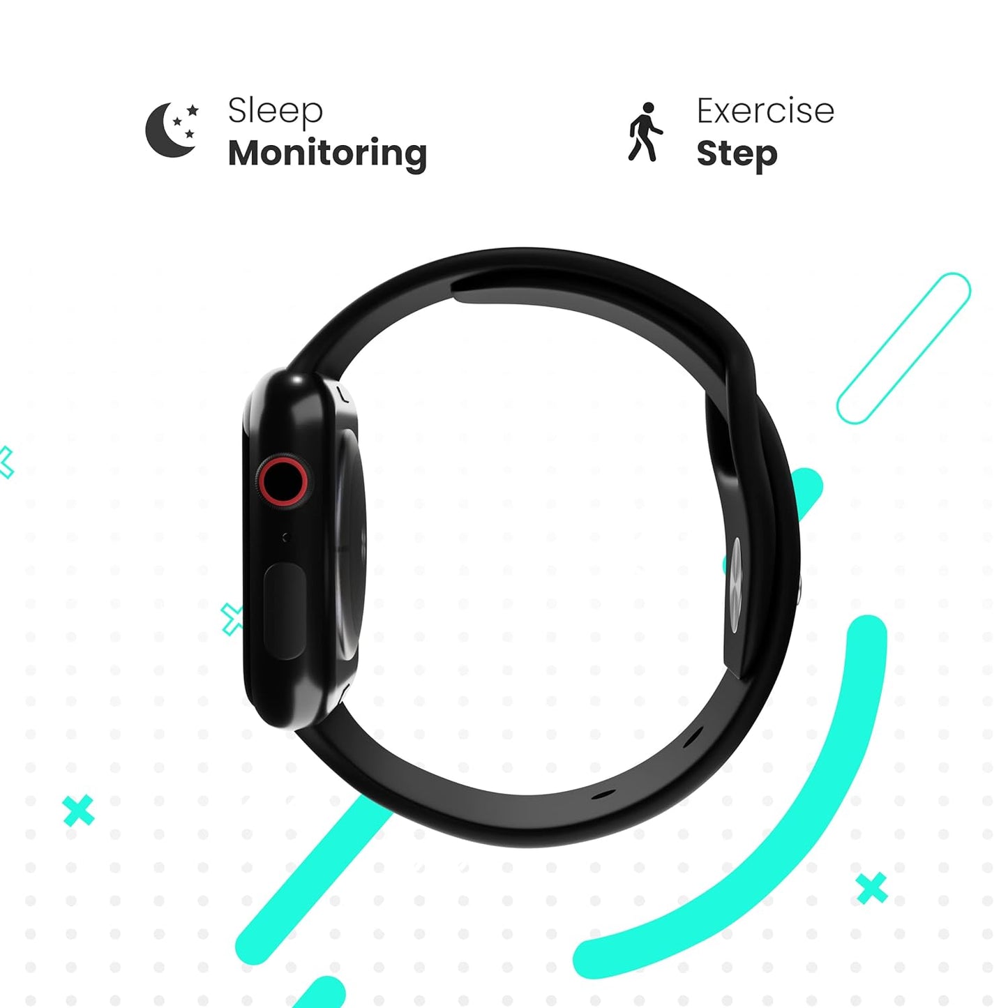 iAir W7 Smartwatch: 1.75" Curved Touch Screen, IP68 Waterproof, Bluetooth Connectivity, Health & Fitness Tracking, Smart Features - Stay Connected and Healthy!