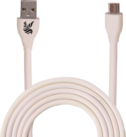 IAIR I24 USB Type C Cable 1.5m, 2.4A Charge & Sync Cable, Fast Charging, Compatible with all Android Phones, Bluetooth Devices, Feature Phones, White, Pack of 1