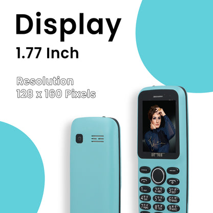 IAIR D1 Keypad Mobile Phone| Dual Sim| 1200mh Battery, Expandable Storage Upto 32GB| MP3 with Recording, Camera