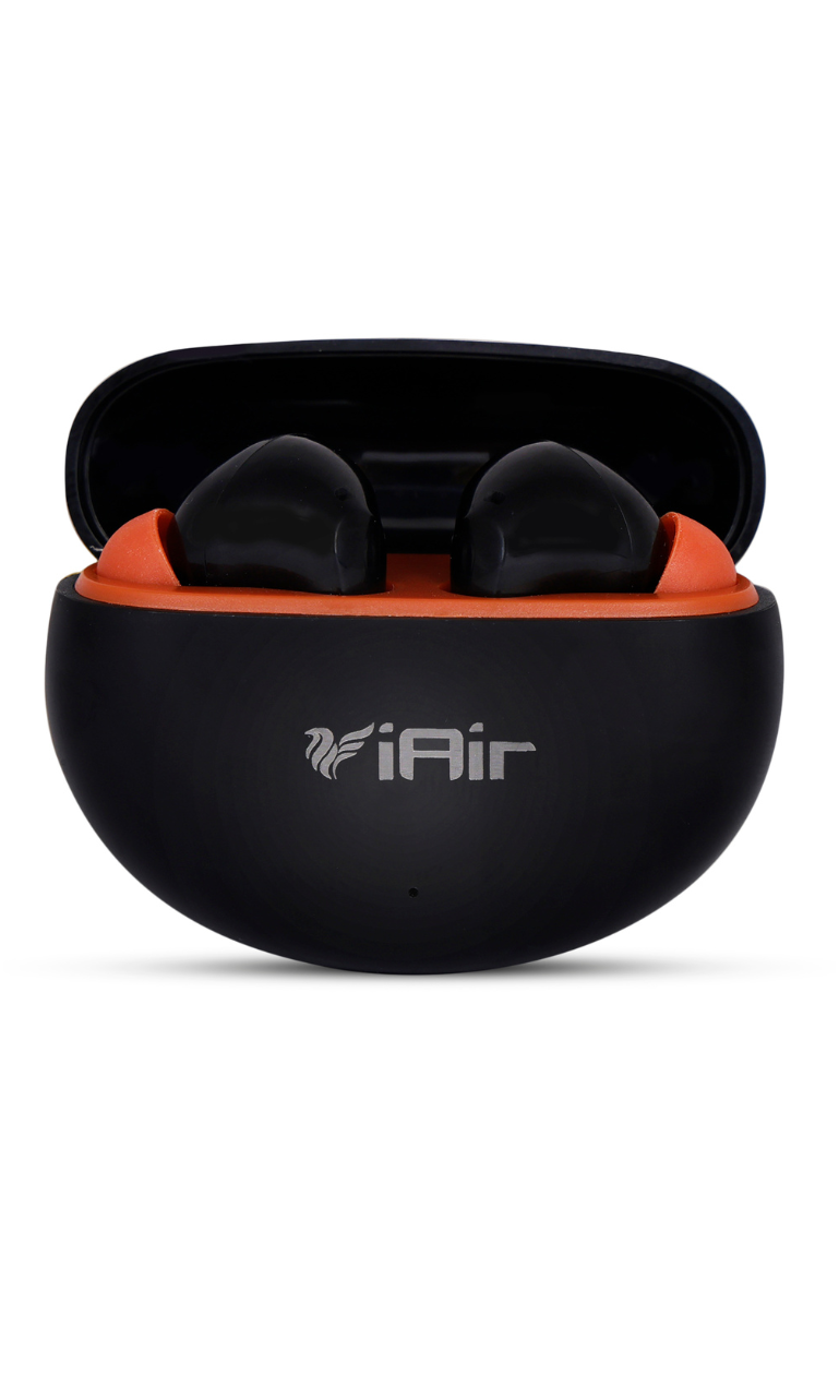 iAir Ozo New 25Hours Playtime | ENx Technology | In-built Mic | Voice Assistant | True Wireless Bluetooth Earbuds