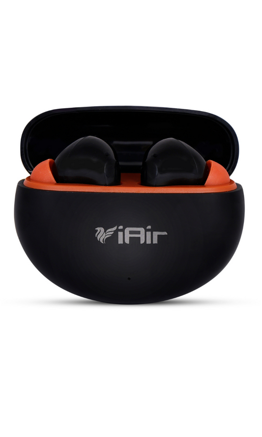 iAir Ozo New 25Hours Playtime | ENx Technology | In-built Mic | Voice Assistant | True Wireless Bluetooth Earbuds