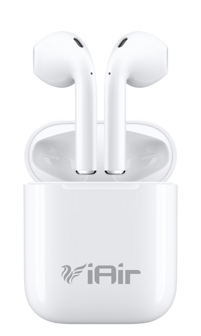 iAir B19 White Wireless Earbuds with Touch Control, Audio, Superior Design Bluetooth Headset (White, True Wireless)