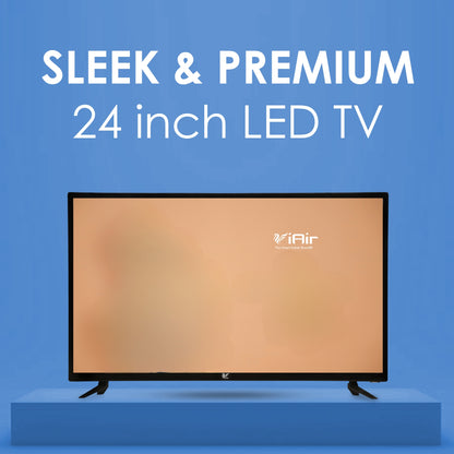 iAIR 60 CM (24 Inches) Sleek and Premium Design HD Ready LED TV, (2024 Model)