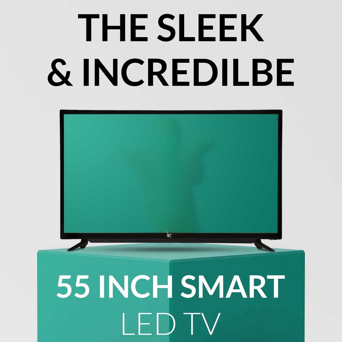 iAIR 139 CM (55 Inches) Sleek and Premium Design Eco Smart Dual Remote HD Ready LED TV, (2024 Model)